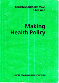 Image of Making Health Policy