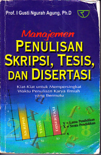Image of Manajemen Penulisan Skripsi, Tesis dan Disertasi