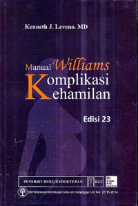 Image of Manual Komplikasi Kehamilan Williams Ed.23